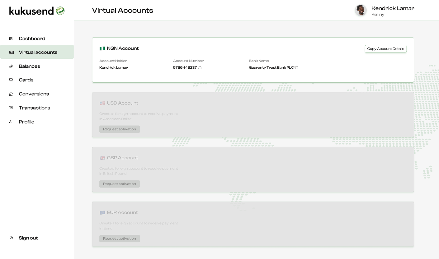 Bank-Like Virtual Accounts